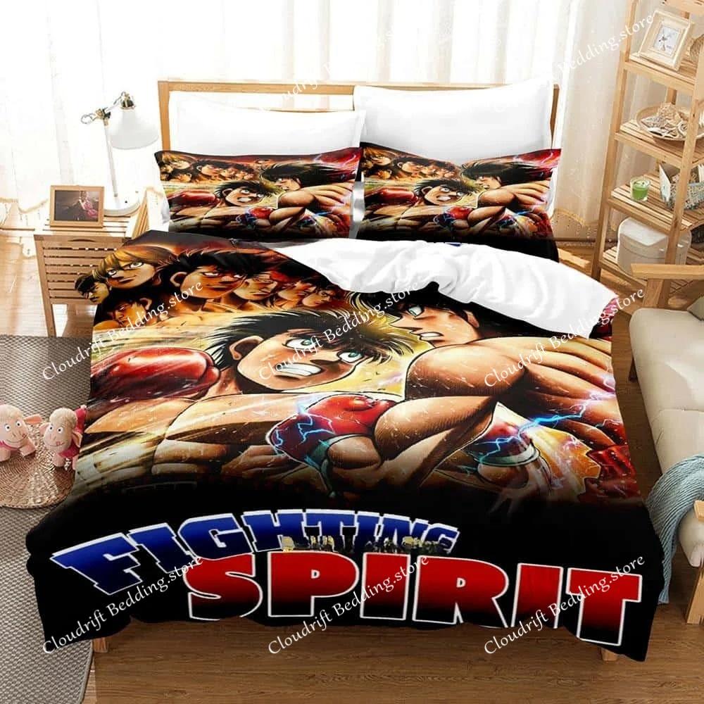 Nuovo Set Biancheria da Letto Anime Hajime No Ippo Copripiumino Piumone Set da Letto Coperta Copricuscino King Queen Twin Size Ragazzi Ragazze Adulto