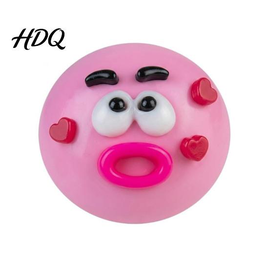 Sensory Stress Toy 1/2/5Pcs Dog Face Squeeze Toy Moldable Slow Rise Cartoon Expression Relaxation Hand Ball Relaxing Anxiety Relieving Fidget