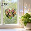Healing Light Shadow Decor Suncatcher Puzzle Pendant, Durable Acrylic Window Hanging, with 3D Wavy Book Style Hanging Pattern, Stained Glass