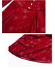 Plus Size Sparkly Red Beaded Dress - New Year Atmosphere