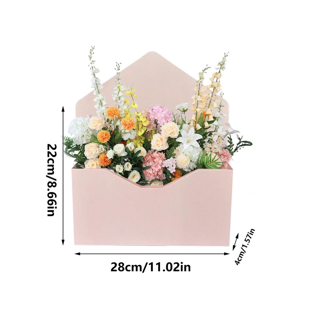 5pcs Arrangements Floral Boxes Valentine's Day Envelope Gift Box Folding Paper Wrapping Bag Florist Bouquet Envelope Boxes