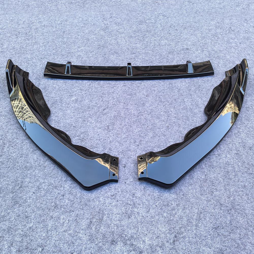 HTTYYX Lesklý černý přední nárazník auta Splitter Lip Diffuser Body Kit Spoiler Guard Pro Ford Mondeo Fusion 2013 2014 2015 2016
