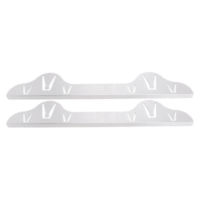 2 Pcs Stove Gap Cover 59.5x10cm Silver Stainless Steel Stove Counter Gap Filler for Kitchen