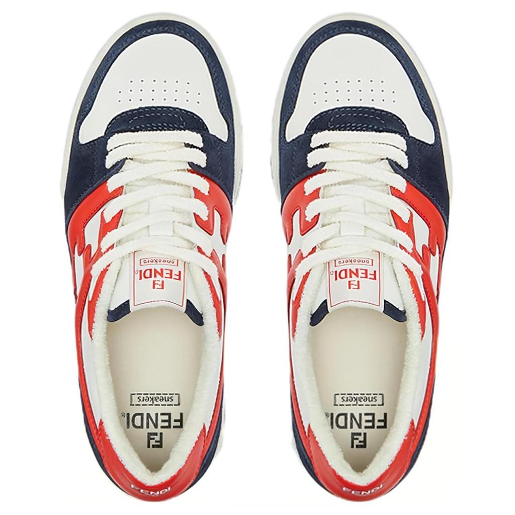 Fendi Match Low Top Suede 'Navy Orange' 7E1493AI1NF1IE6