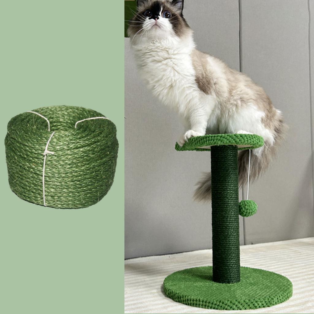 DIY Cat Scratching Sisal Rope Tree Cat Climbing Frame Replacement Rope Furniture Protector Scratcher Post Cat Accessories