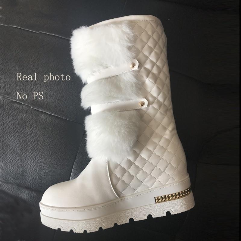 white winter booties