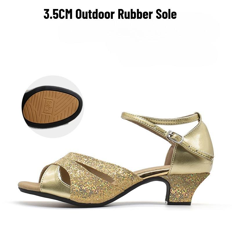 Women's Dance Shoes Adult Ballroom Dance Shoes Modern Cha-Cha Shoes