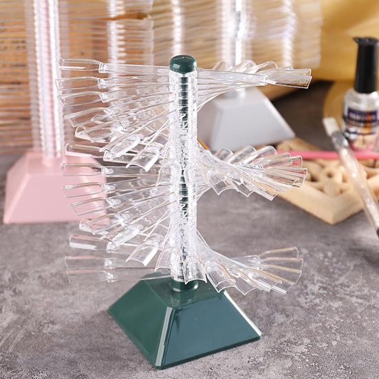 1 Set Nail Display Stand Reusable DIY Lightweight Spiral False Nails Display Shelf Practice Tool Household Supplies