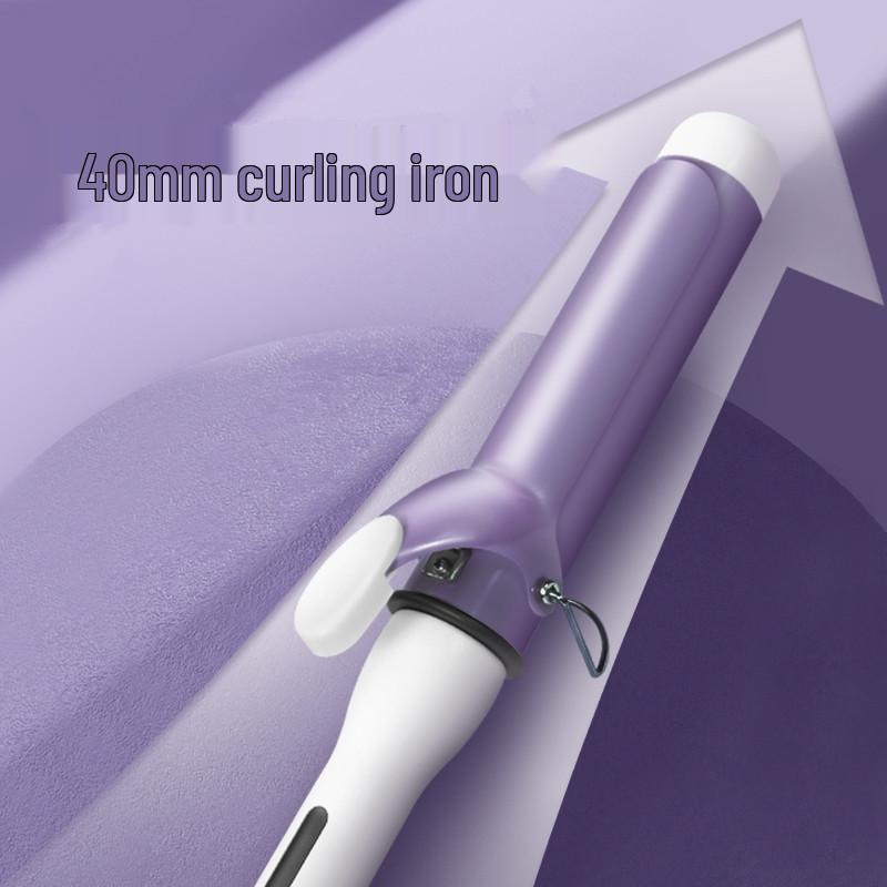 Korean 40MM Large Curling Iron for Wavy Curls - Hair-Safe & Electric