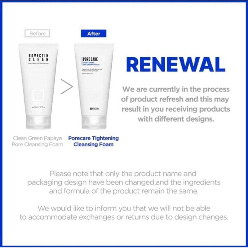 ROVECTIN - Pore Care Tightening Cleansing Foam
