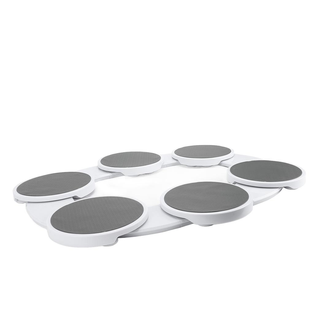 Drehbare Speisetabletts mit Schienen Tragbarer Essens-Tablett-Drehteller-Organizer für Esstisch-Zusammenkünfte