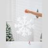 3D Foam Snowflake Decorations: Large, 25-60cm, 8-Piece Set for Christmas Atmosphere
