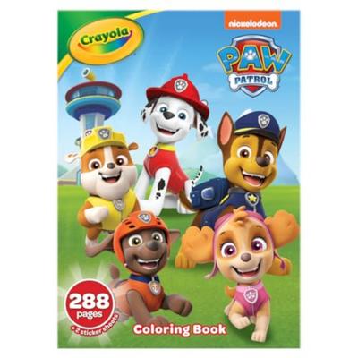 Crayola Paw Patrol Coloring Book with Gift for 288 Ages 6 Stickers, Kids, Pages, 3, 4, 5,