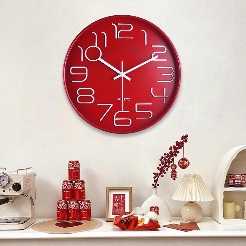 Modern High-end Living Room and Bedroom Plastic Fashion Modern High-end Living Room and Bedroom Plastic Silent Wall Clock Clock