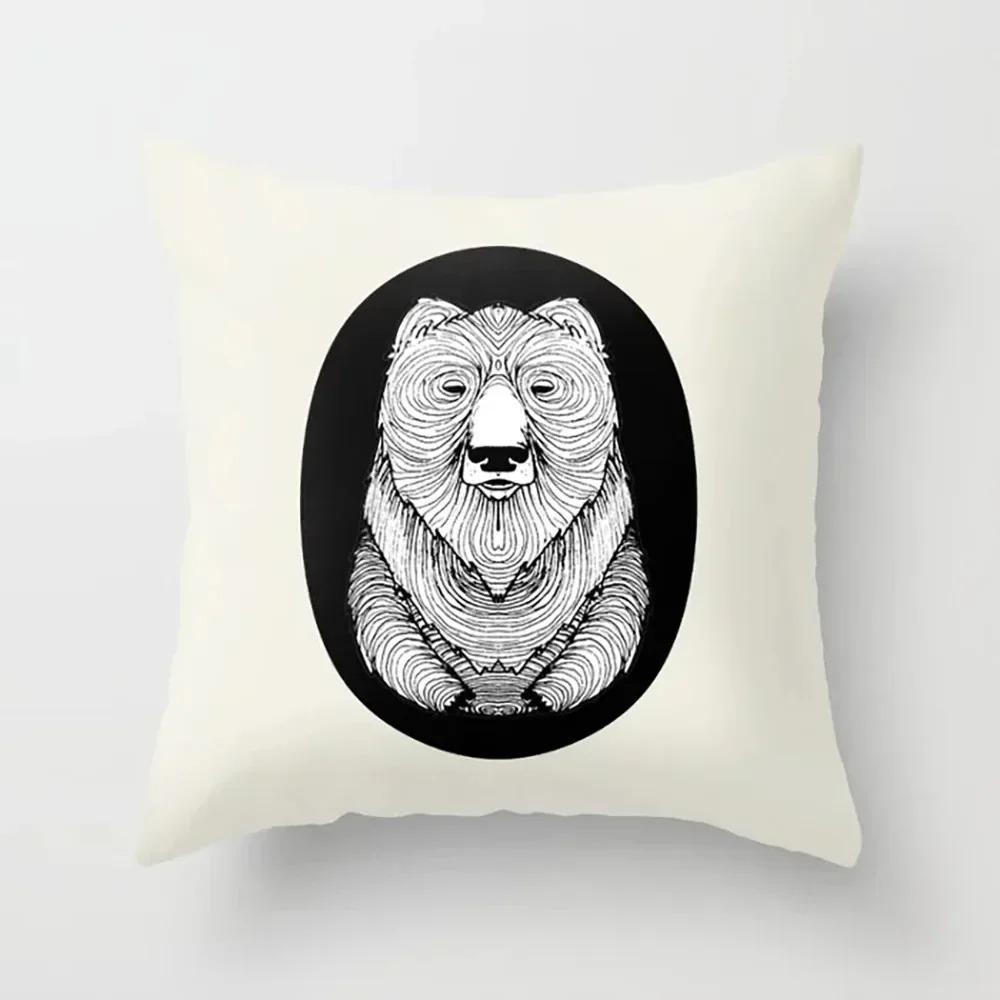 Abstract Pattern Decorative Pillow Cover Car Sofa Square Cushion Pillow Cover