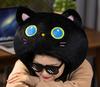 Katzenhut Cosplay Katze Kätzchen Schwarze Katze Halloween Verwandlungsmaske Kopfbedeckung Plüsch Kigurumi Kopfbedeckung Flauschig Niedlich Halloween [DOKiDOKi] [Produkt]