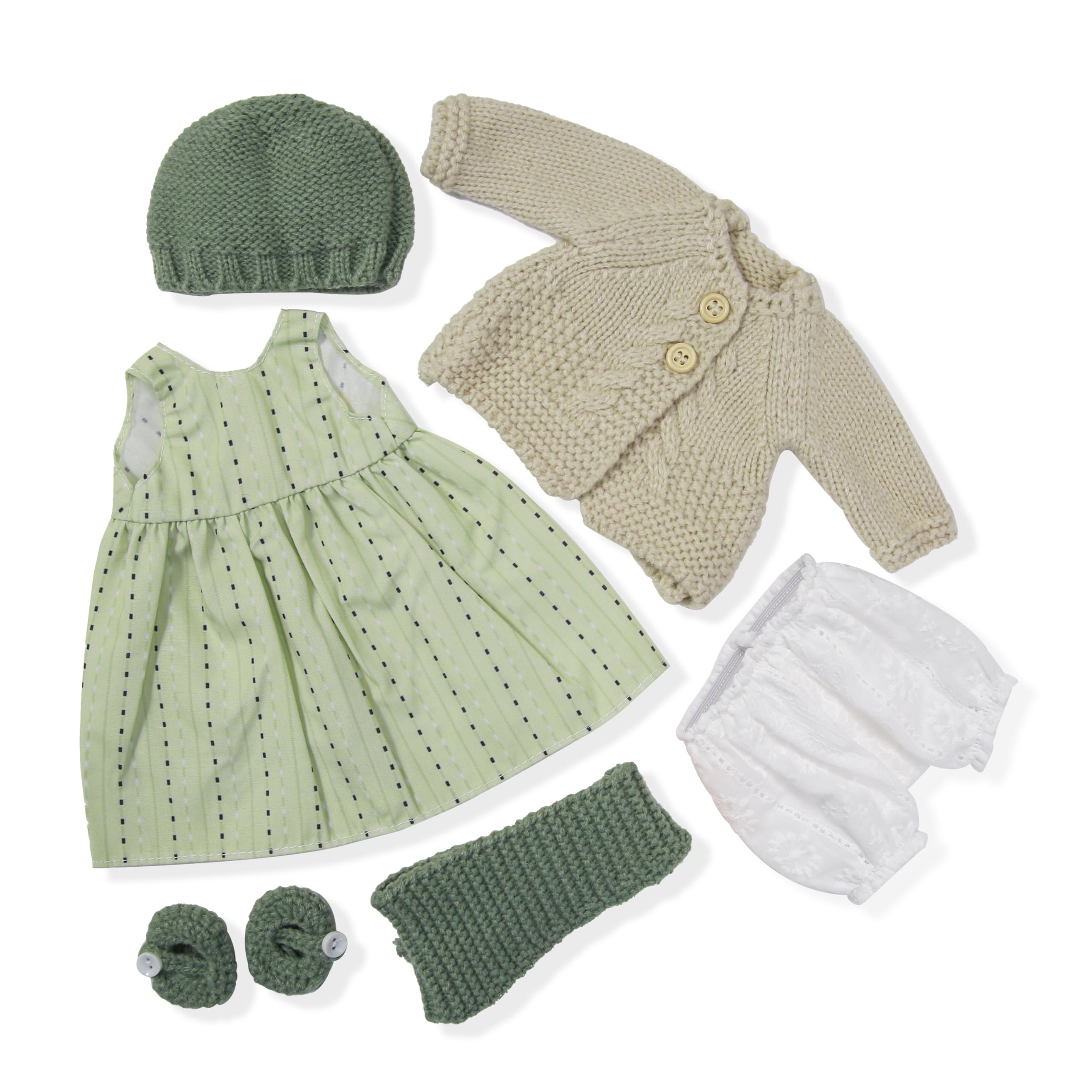 

BlissfulPixie Handmade Waldorf Doll Clothes, 30cm, with Beautiful Box, Perfect for Girls, Christmas or Birthday Gift - Cook s Clothing Accessories