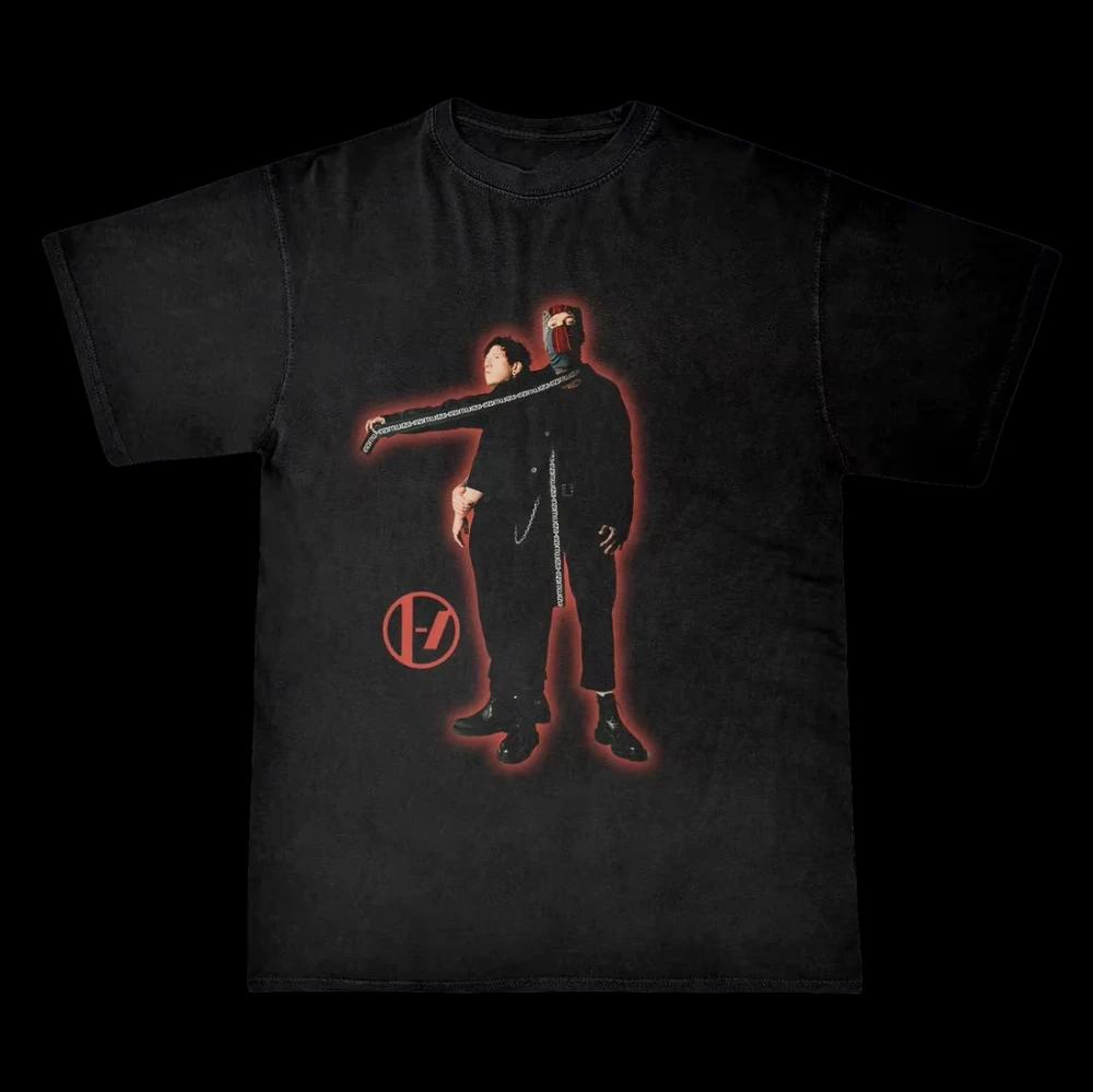 Tricou Casual Vintage Trupa Twenty One Pilots Femei Bărbați Mânecă Scurtă Oversized Rapper Hip Hop Punk Street Harajuku Bumbac