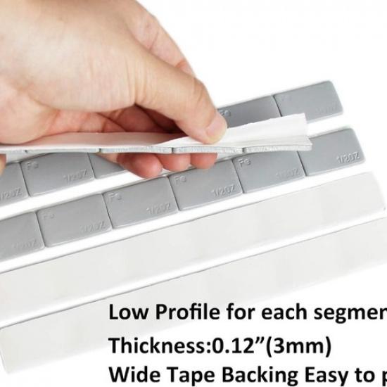 1/2 Oz Grey Adhesive Backed Wheel Weights (12 Oz Pack)