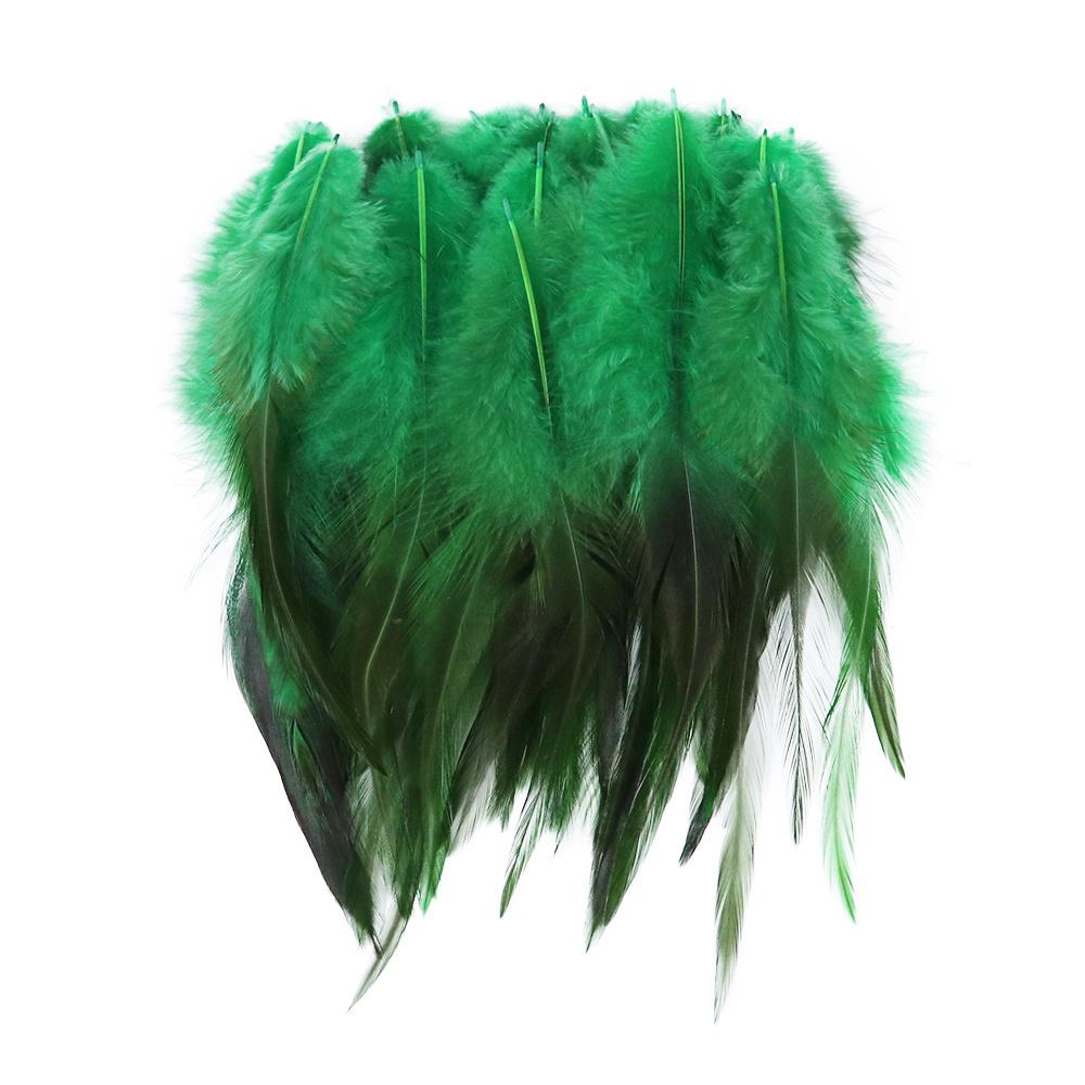 50Pcs Fluffy Natural Rooster Feathers Crafts DIY Accessories 8-15CM Chicken Feather Fly Tying Materials Sewing Decoration Plumes