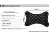 Universal Red Wine Car Neck Pillow & Lumbar Support Cushion for All Seasons, for Both Adults and Children.