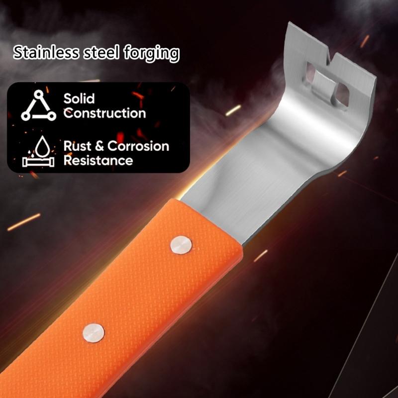 StainlessSteel Prybar Scrapers Remove Residues from Steel, Aluminum, and More Prybar End Offer Leverages