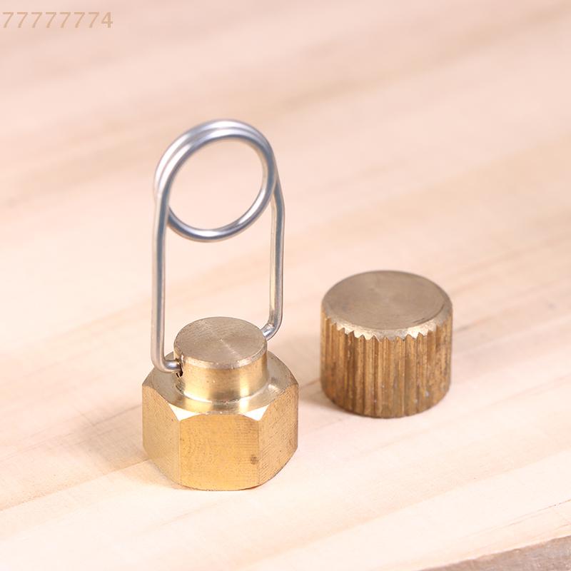 Leak-Proof Dust-Proof Plug Stove Head Long Filling Flat Gas Cylinder Plug for Camping Gear Outdoor Camping Butane Gas Cylinder