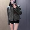 Gray Wool Short Jacket - French Style 2025 Autumn/Winter Women's Fashion