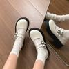 Daily commute British style with skirt platform small leather shoes women's 2025 new spring versatile Mary Jane single shoes