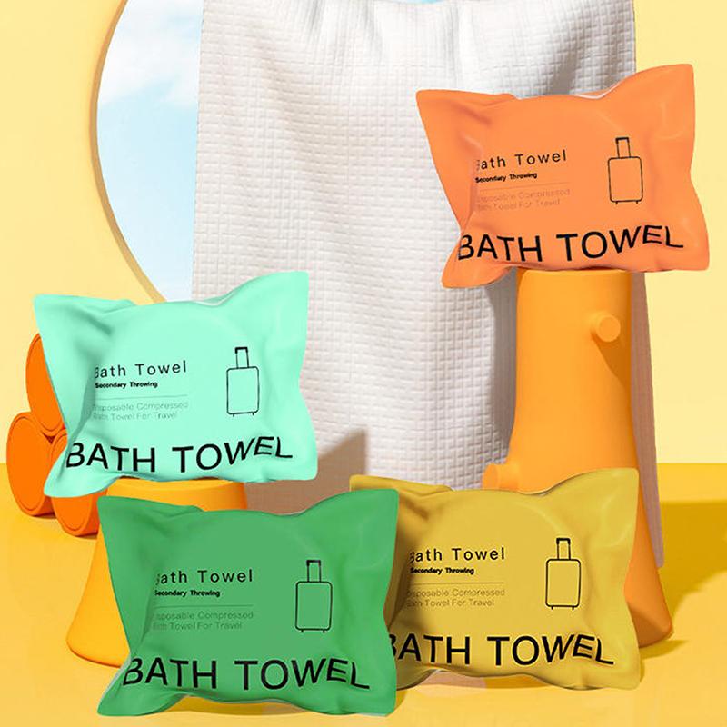 70x140cm Large Disposable Towel 7 or 14pcs Compressed Dry Bath Towels Soft and Portable for Travel Hotel Gym Beach Use