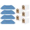 For  Lefant M2 Pro / M2S Pro Robotic Vacuum Cleaner Accessories 9-pcs Vacuum Cleaner Mop And Dust Bag Set