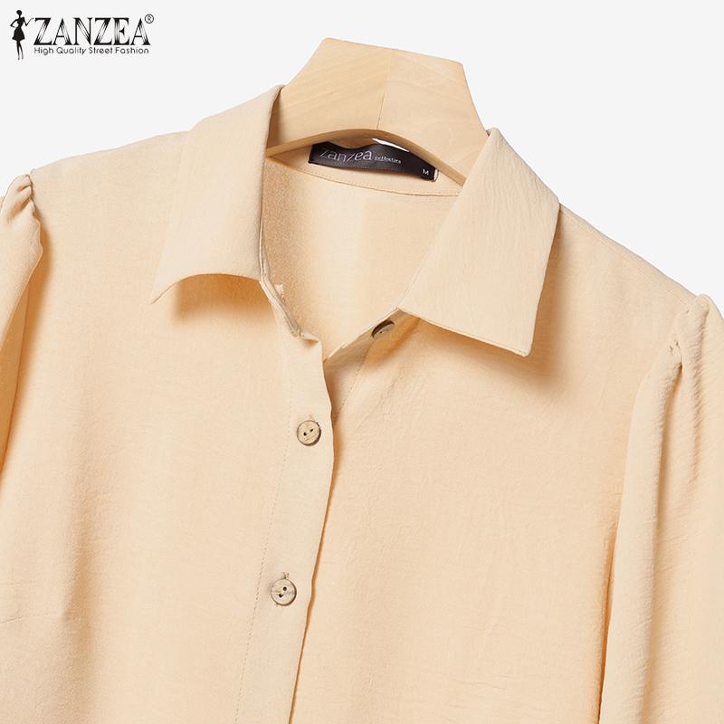 ZANZEA Women Long Sleeve Blouse and Pants Casual Two Piece Suit Sets