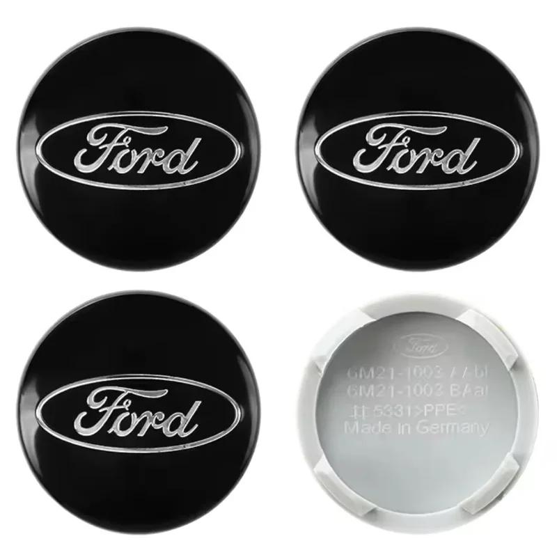 Autoaufkleber 2026 Ford 4-teilig 54 mm Original Radnabenabdeckungen für Ford Focus MK2 Fiesta Mondeo Galaxy Fal