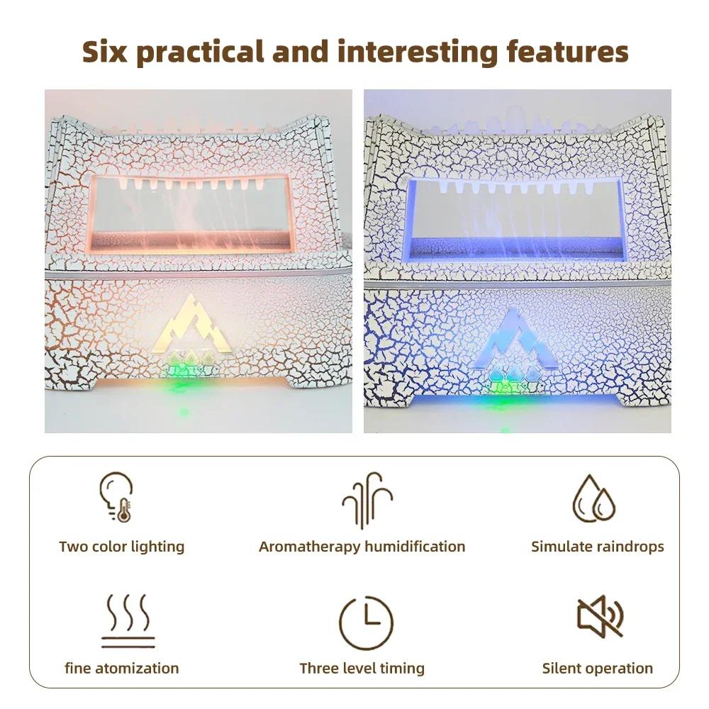 Ultra Quiet Aromatherapy Diffuser 2 Soothing Light Colors & Timer for Relaxation, Perfect Yoga Meditation Gift with Calming Rai