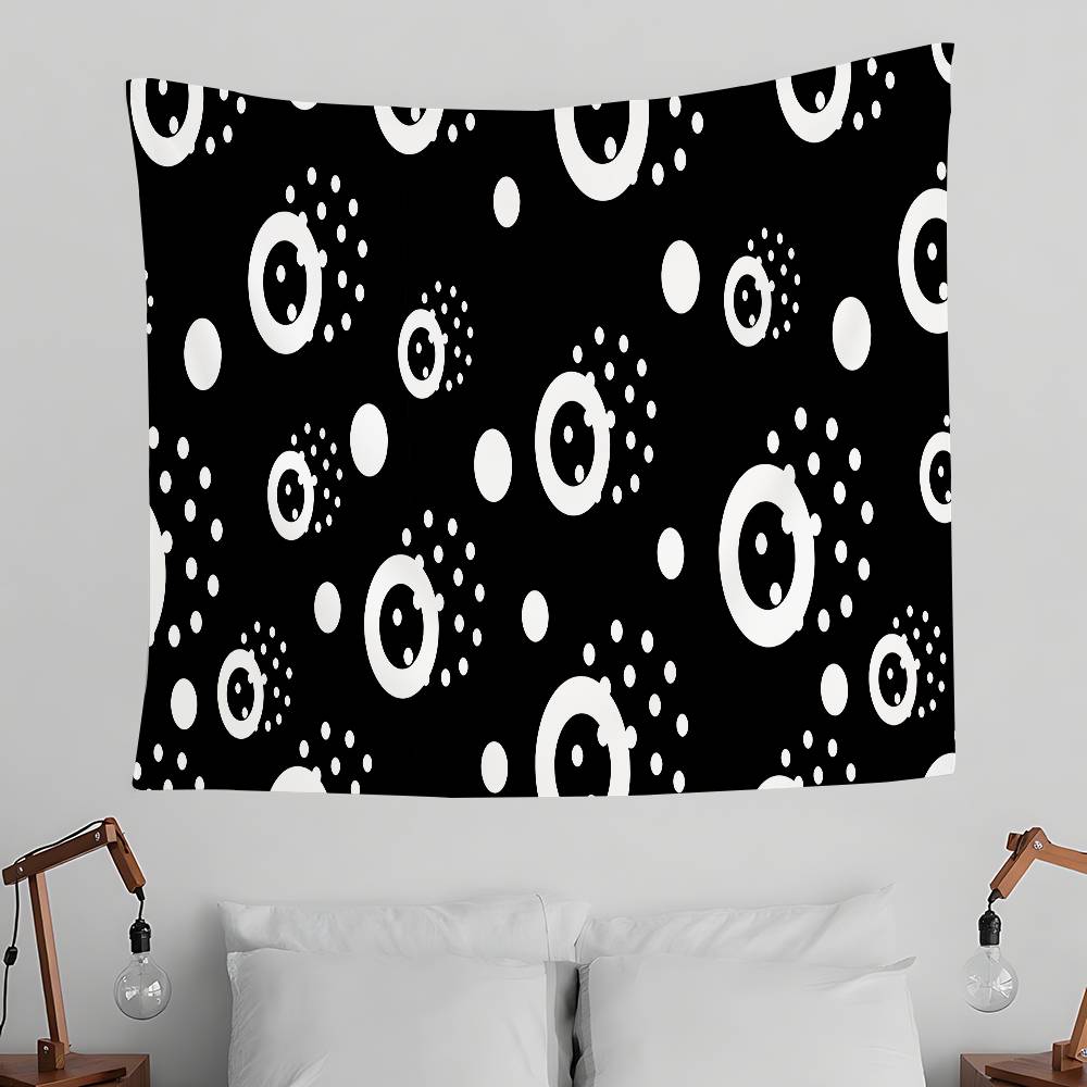 Simply Black And White Tapestry Wall Hanging Tapestry Art Deco Blanket Curtain Hanging At Home Bedroom Living Room Decor