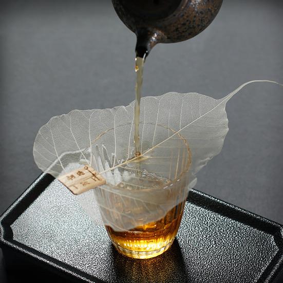 Leaf Shape Tea Strainer Wooden Leaf Tea Separator Bookmark Tea Filter Reusable Tea Infuser for Loose Leaf Tea Coffee
