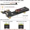 Geekworm X1001 PCIe To M.2 HAT Key-M NVMe SSD PIP PCIe Peripheral Board for Raspberry Pi 5 Support M.2 2230/2242/2260/2280 SSD
