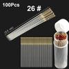 100Pcs New Multi-size Sewing Needle Stainless Steel 22/24/26# Cross Stitch Needle Tail Embroidery Fabric DIY Craft Tool