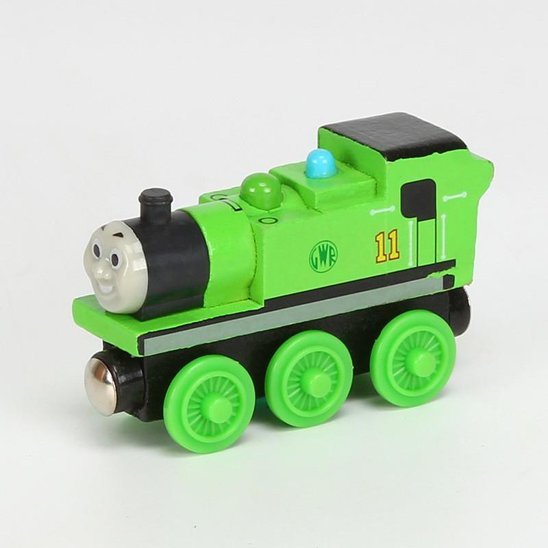 Colorful Wooden Magnetic Train Set For Kids With Interactive Push-pull Features