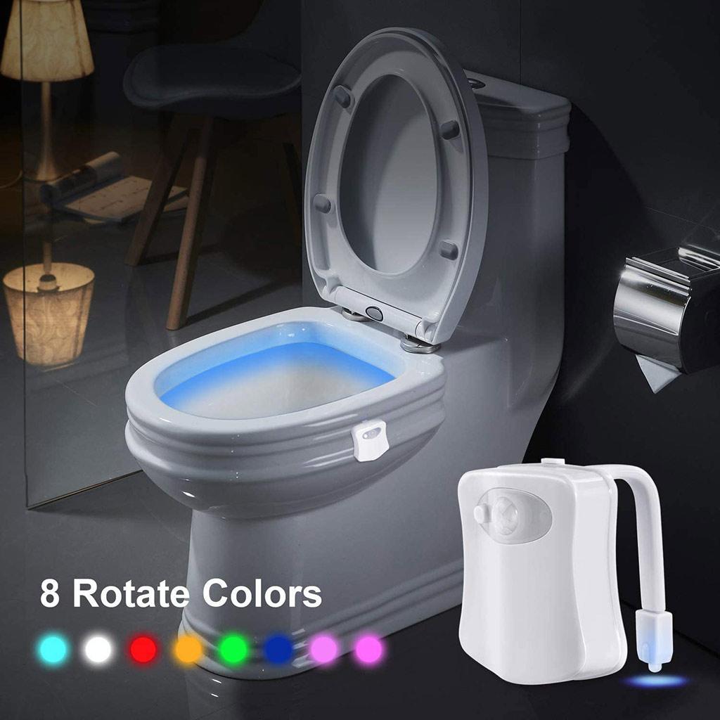 LED Toilet Bathroom Night Light Motion Activated for Seat Sensor Lamp Color Chan