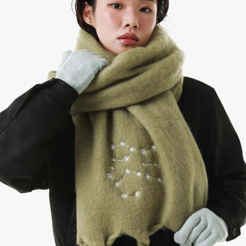 

PIECEMAKER STARRY MUFFLER+GLOVES SET Blue Mint