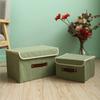 Thicken Storage Boxes Foldable Clothes Box High-quality Cotton and Linen Storage Box with Lid Washable Cloth Storage Boxes