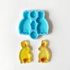 Shiny Cats Fish Rabbit Earrings Mould Silicone Epoxy Resin Molds DIY Earrings Jewelry Making Keychain Jewelry Tools