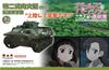 PLATZ Girls Panzer Final Chapter Type 2 Kamikaze Chihatan Academy Landing and Scale Plastic Model & (KAMI) Assault! 1/35 GP-62