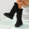 Thick-soled Snow Boots Women's New Winter Non-slip Warm Northeast Cotton Shoes Two Wear Belt Buckle Mao Mao Boots