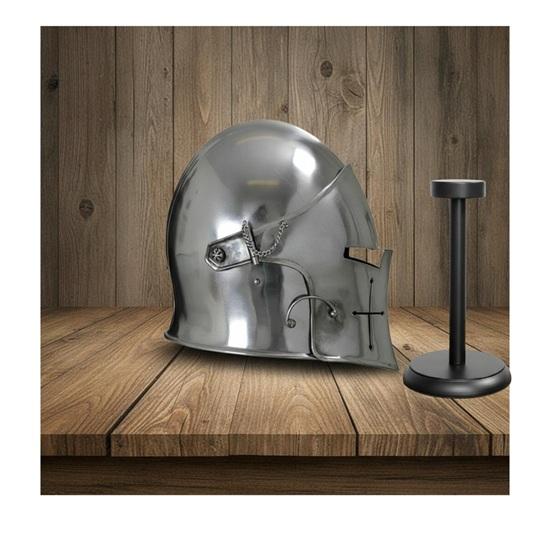 Medieval Barbute Helmet : fully wearable helmet for Role Play with Free Display Stand