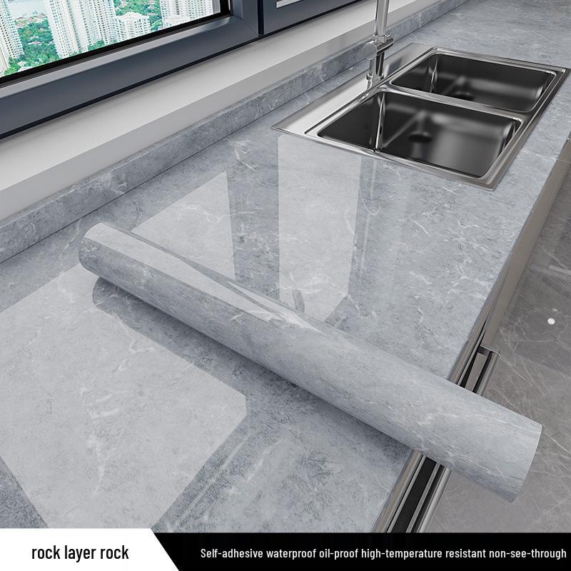 

Защитная пленка для кухонной столешницы с мраморным рисунком: Маслостойкая, водонепроницаемая, влагостойкая, термостойкая, самоклеящаяся, непрозрачная наклейка. 60CM x 1M