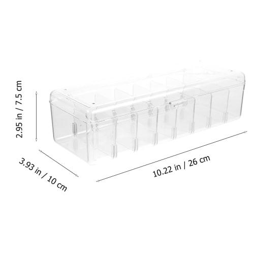 Cabilock 2-Pack Card Storage Box Organizer with Lid, Transparent, Acrylic, for Kids, The Pet Box