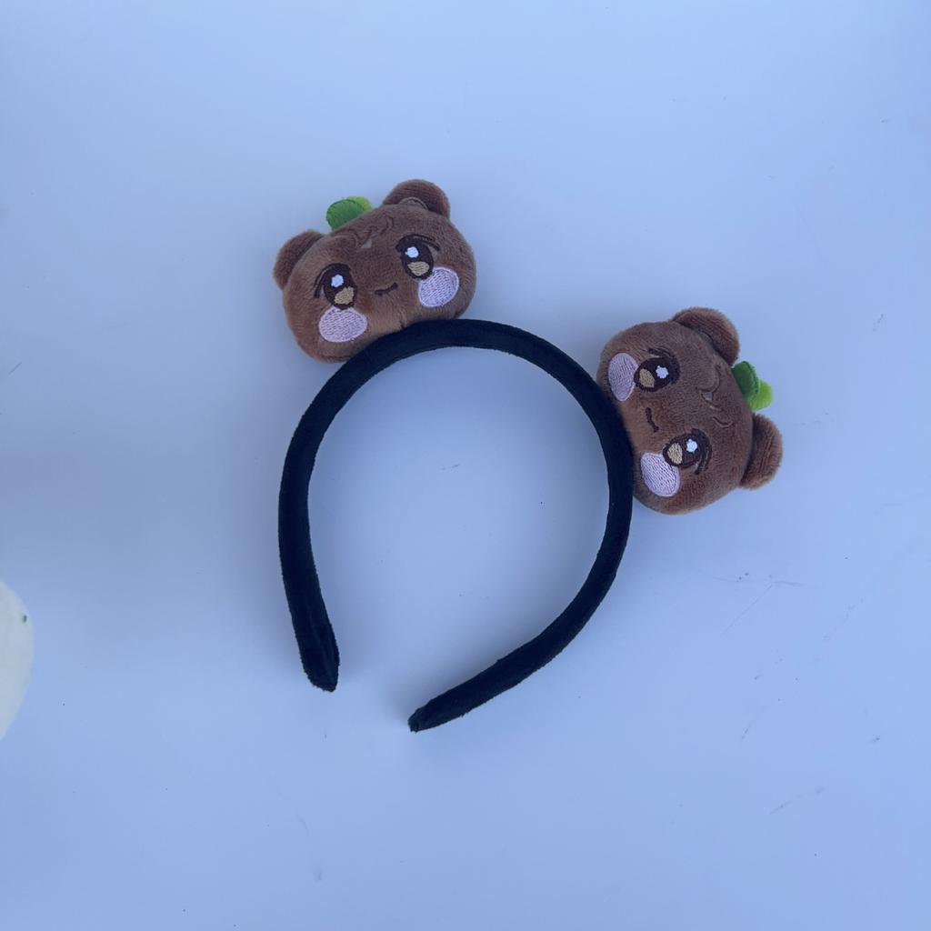 Kpop ATEEZ Aniteez HeadBand Cartoon Soft PP Cotton Cute Toy Charms Hair Clasp Hongjoong Mingi San Yunho Fans Concert Gift