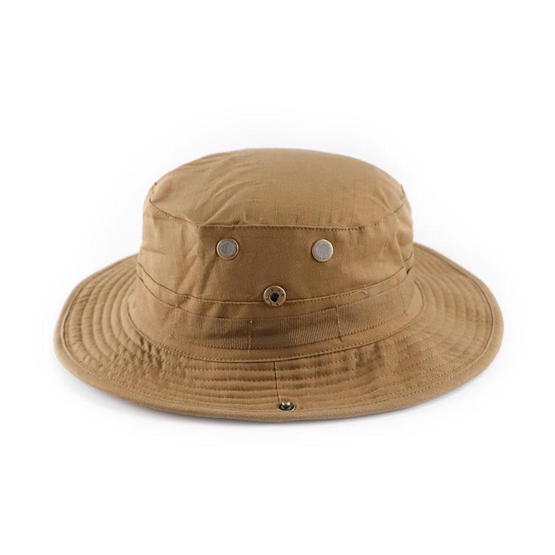 Military Fan Round Brim Camouflage Sun Hat with Python Pattern